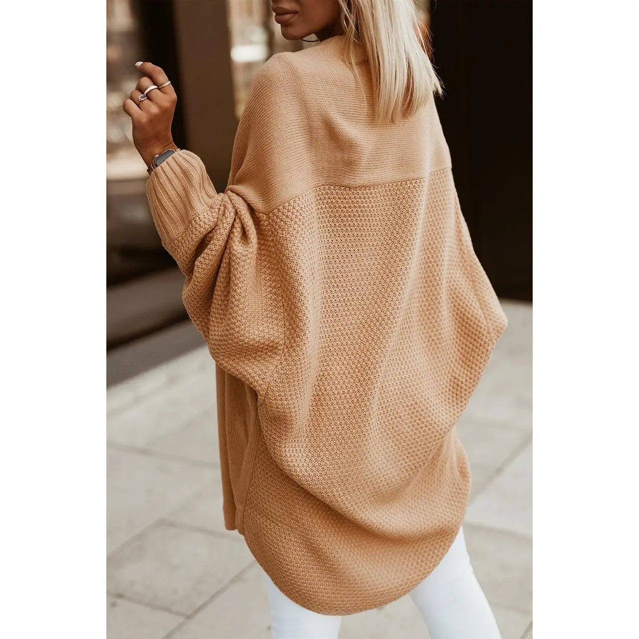 Imily Bela Women'S Fall Cardigans 2024 Trendy Open Front Batwing Sleeve Knit Oversized Long Cardigan Sweaters