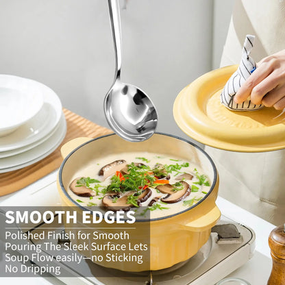 Summerwins 4/8 Pcs Stainless Steel Soup Spoon Set