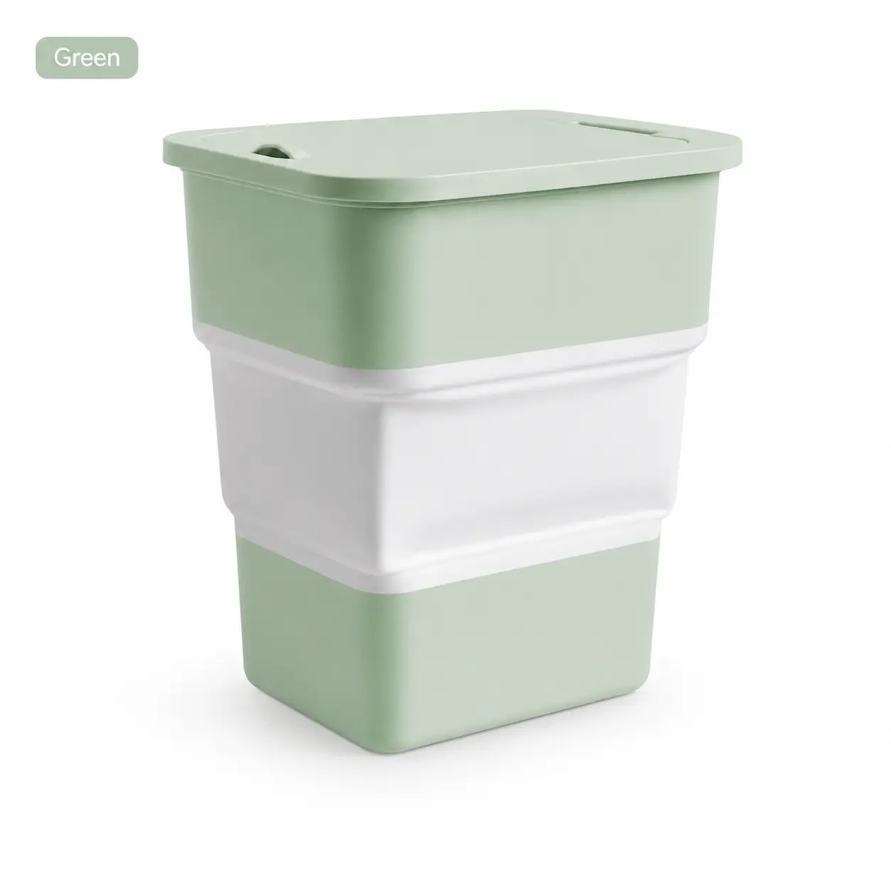 Foldable Car Trash Bin with Lid, Leak-Proof Collapsible Garbage Can, Compact Space-Saving Vehicle Wastebasket for Front or Back Seat, Easy-Clean Portable Storage Bin for Car, Camping, Office & Home