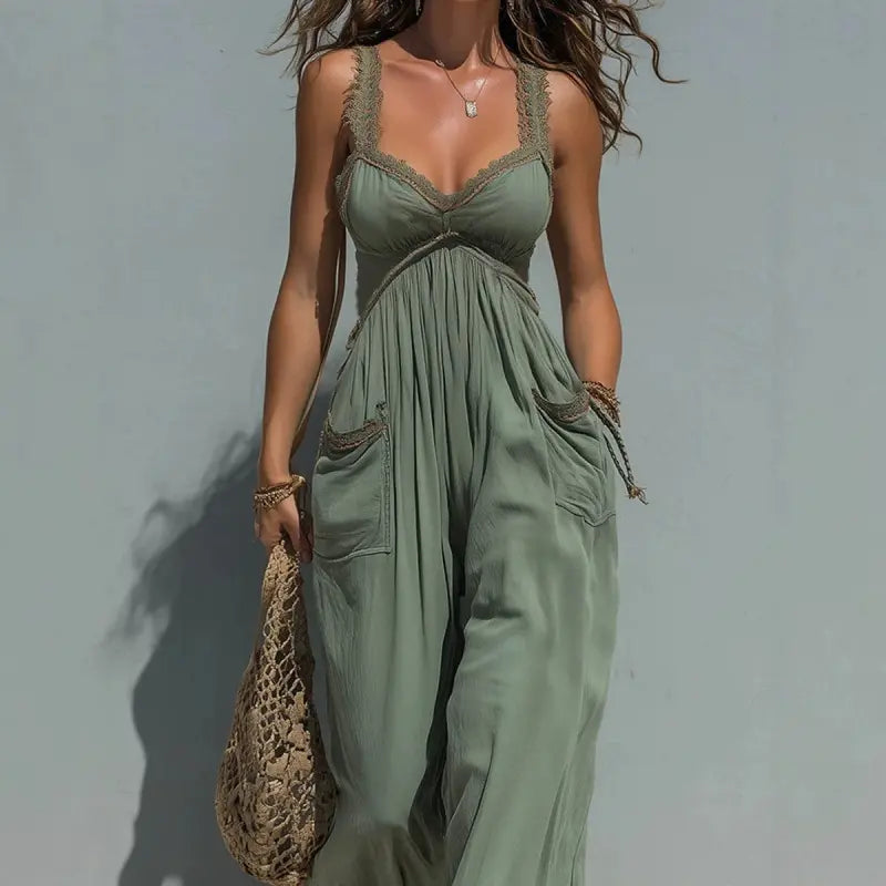 Women'S 1 Piece Jumpsuit, plus Size Solid Strapless Bandeau, Sleeveless Flowy Wide Leg for a Beach Holiday, One Piece Jumpsuits