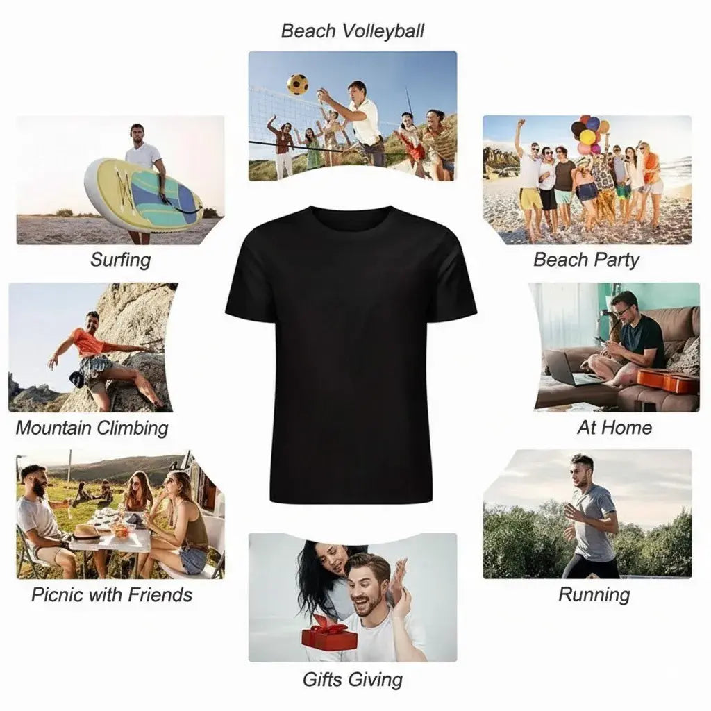 Women'S T-Shirt with Retro Denim Heart Print, Casual round Neck Short Sleeve Breathable Cotton Summer Streetwear, Shirts for Women, Trendy Graphic Shirts