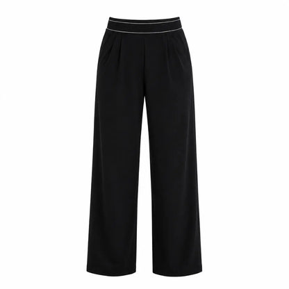 Women'S Elastic High-Waisted Wide Leg Pants - American Retro Loose Straight Lightweight Quick-Dry Breathable Casual Everyday Chic Bottoms 2026 New Casual Sports Trousers High-Quality Fabric Oner Active Soft Motion