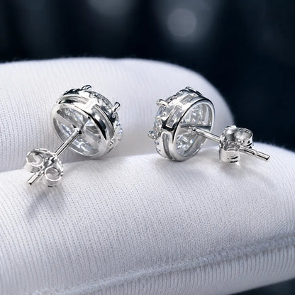 Regal Royal Vintage 9Mm Star Disk S925 Sterling Silver Gender Neutral Stud Earrings, Timeless Noble Elegant Unisex Ear Jewelry for Men & Women, Comes with Genuine Certificate of Authenticity, Premium Luxury Black Friday Gift