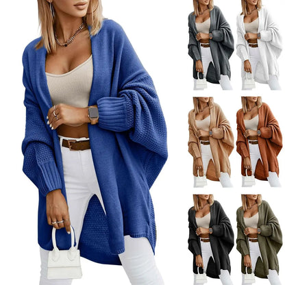 Imily Bela Women'S Fall Cardigans 2024 Trendy Open Front Batwing Sleeve Knit Oversized Long Cardigan Sweaters